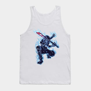 ninja awesome fighter and warrior Japanese design Tank Top